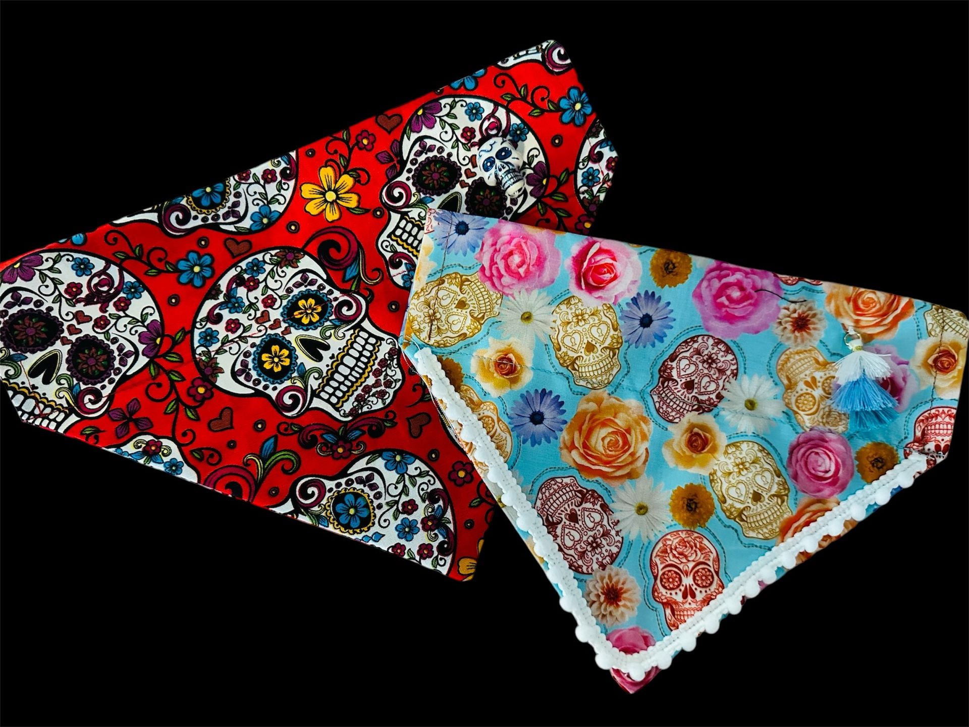 Dog bandanas(day of the dead 