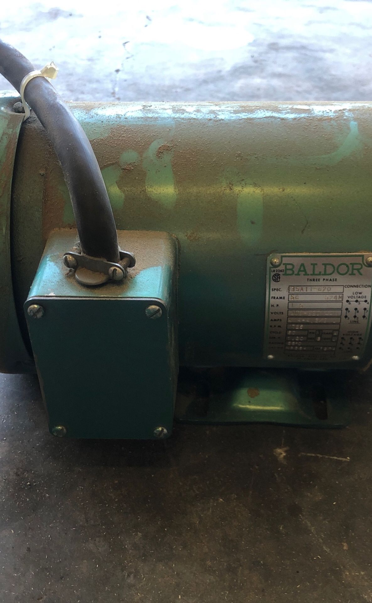1.5hp frame 56 motor 3ph