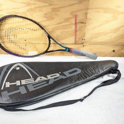 Head 660 Genesis Tennis Racket 27" and NICE  Padded Carry Case Double Power Wedge 660cm INTEGRATED DAMPING SYSTEM 