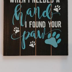 PETS PAW PLAQUE 