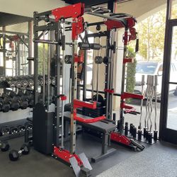 SMITH MACHINE🔹SQUAT RACK🔹FUNCTIONAL TRAINER 