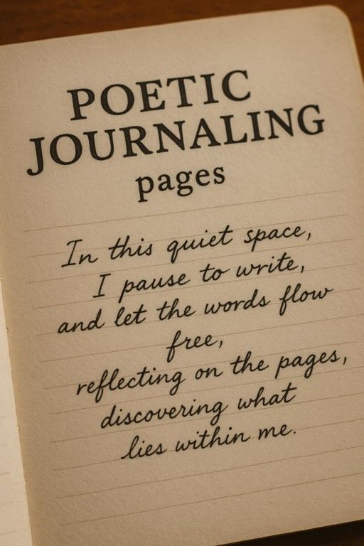 Poetic Journaling Pages