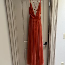 Rusty Orange Dress New