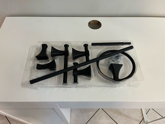 New Matte Black Bathroom Hardware Accessory Set
