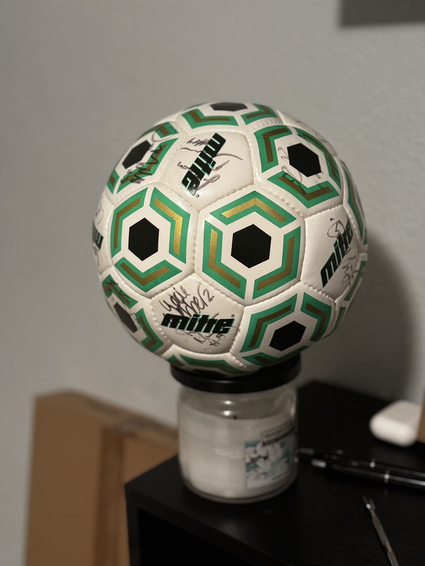 Soccer ball signed by the Seattle Sounders 1994