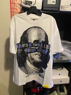That's A Awful Lot Of Cough Syrup White Benjamin Franklin Graphic Tee