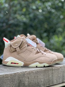 T'ravis Scott x J 6 Retro 'British Khaki'