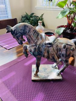  Vintage “Tang Dynasty “  Cast Iron Horse “🐎 