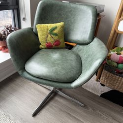 Green Leather Armchair