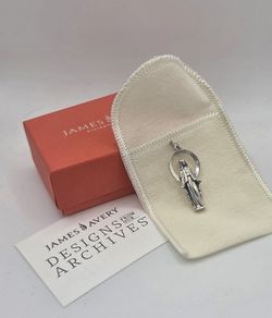 James Avery Retired Ave Maria Charm or Pendant Sterling Silver