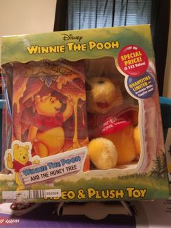 Winnie The Pooh Video & Plush Toy.  Read Description Below. 