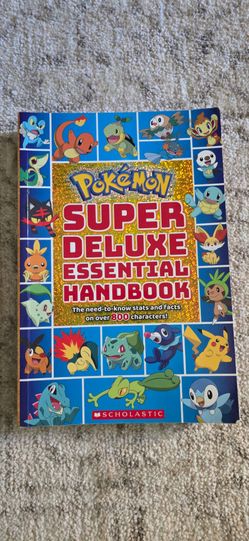 Pokemon Super Deluxe Essential Handbook Guide Nintendo Book 2018 Scholastic 2018