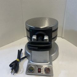 Waring Pro Belgium Waffle Maker WMR300 Rotating Restaurant Style Tested Works