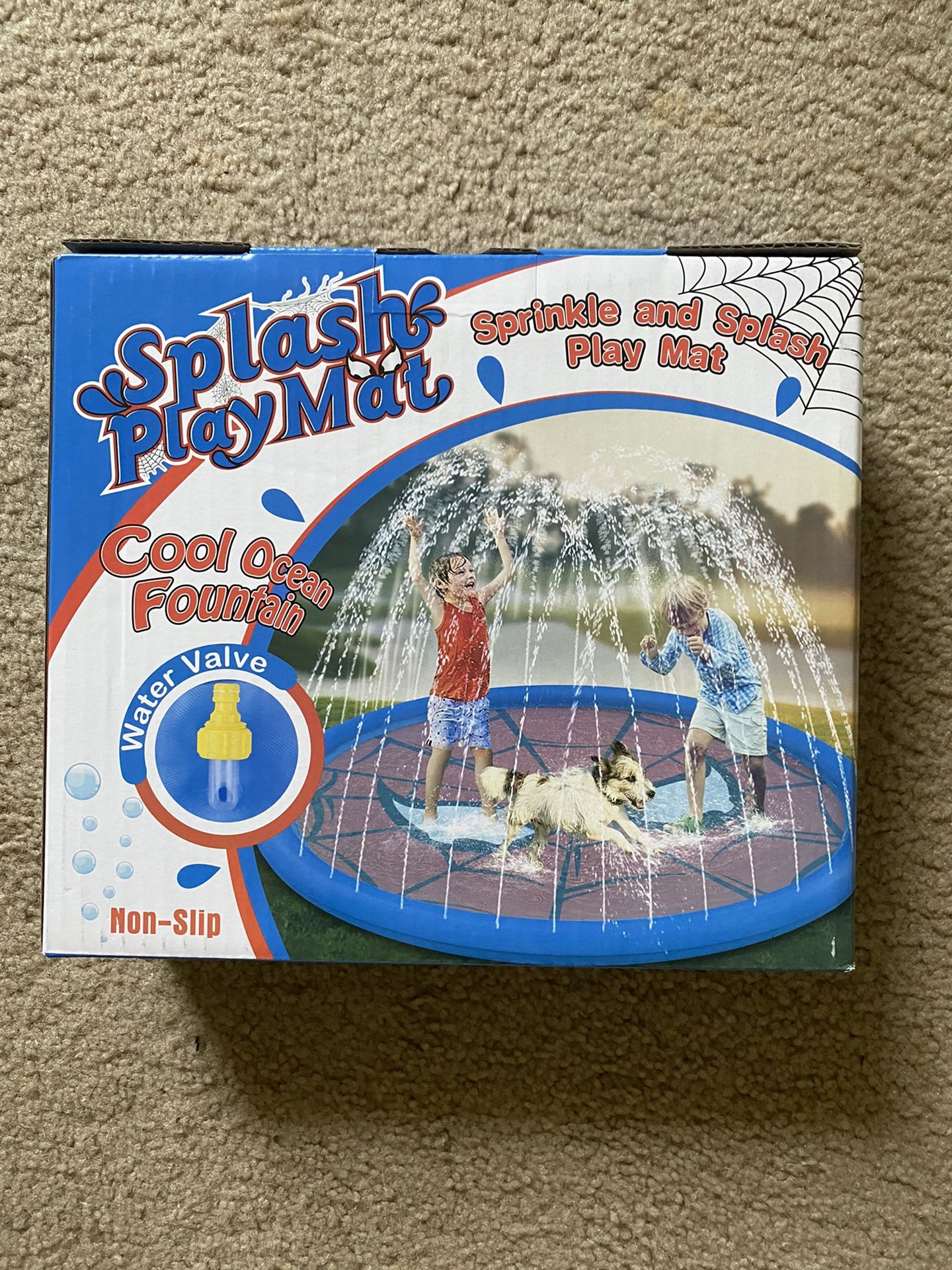 Splash Pad Non Slip Outdoor Sprinkler For Kids And Dogs Summer Outdoor Toy