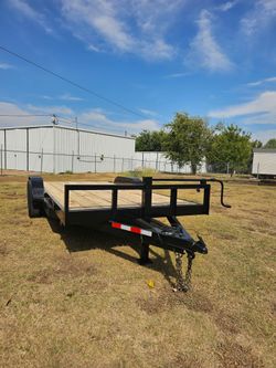2026 C&M 18x83 Car Hauler Trailer 8 Studs Pipe Top