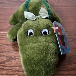 Cuddle Wit, Green Very Soft Cuddly Alligator 11”