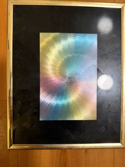 Manifestations Inc. Framed Optical Illusionary Art 8” x 10”