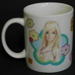 Pair BARBIE COFFEE MUG CUP GIRL POWER