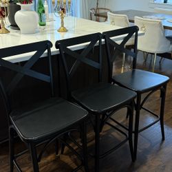 Black Metal Barstools 