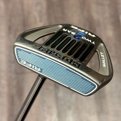 RIFE 2 Two Bar Mallet Putter Right Hand Belly Putter 48.5”EXCELLENT - NEW GRIPS