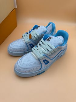 Louis Vuitton LV Trainer Sneakers Blue Monogram