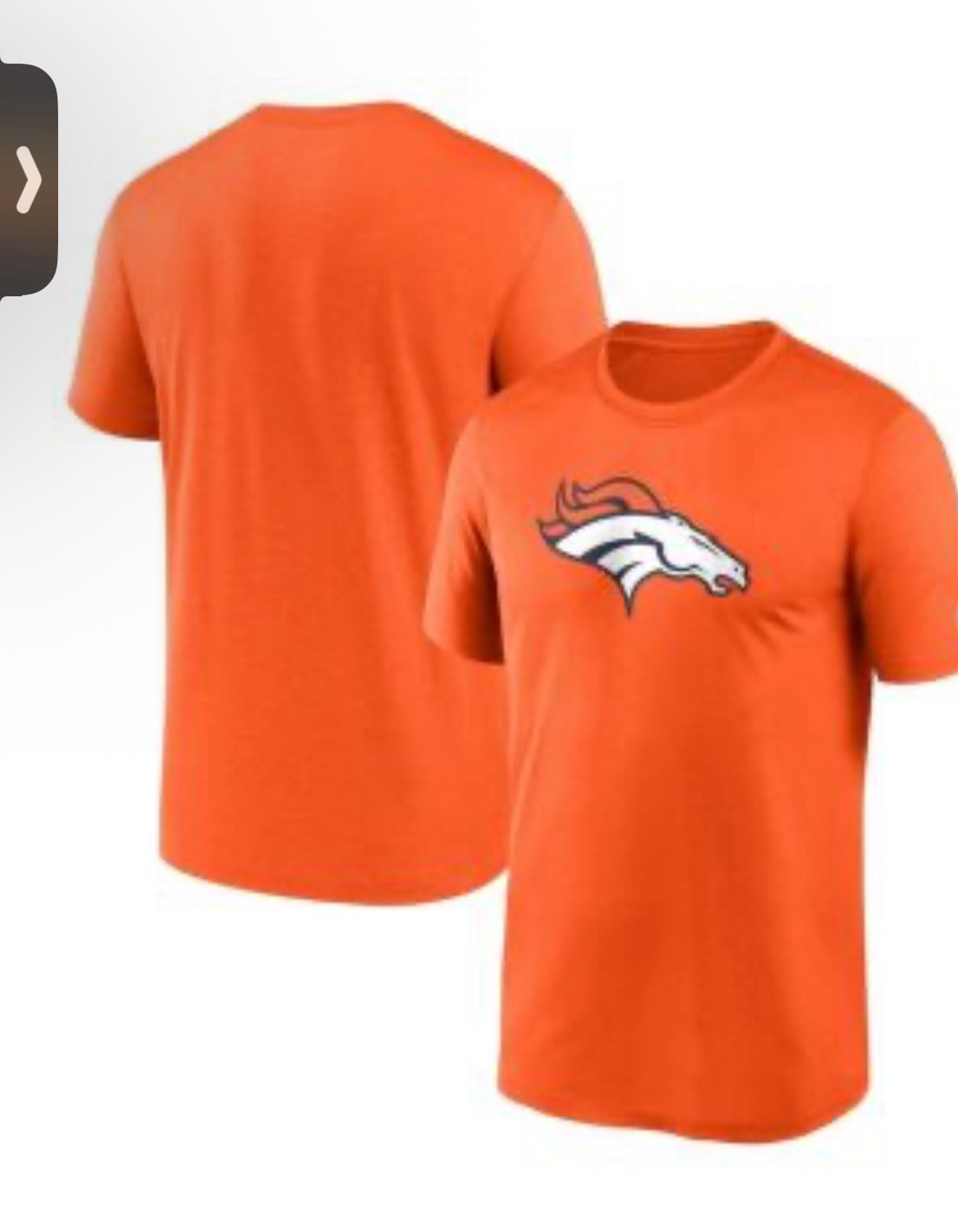 DENVER BRONCOS ORANGE MENS T-shirt NWT