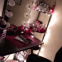 Vanity Mirror , Desk And Corner Shelves