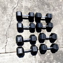 Rubber Coated Dumbells Set 35-40-45-50