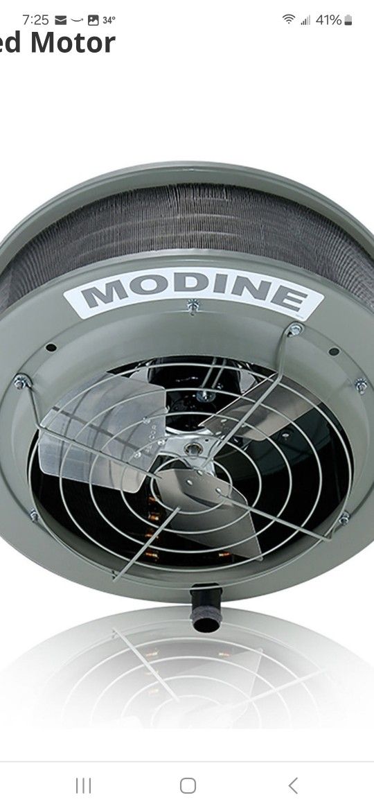 Modine 139,000 Btu Hot Water/Steam Unit Heater Vertical Copper Heat Exchanger