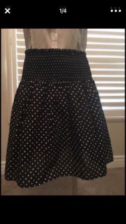 H&M Black and white polkadot dress women’s small teens