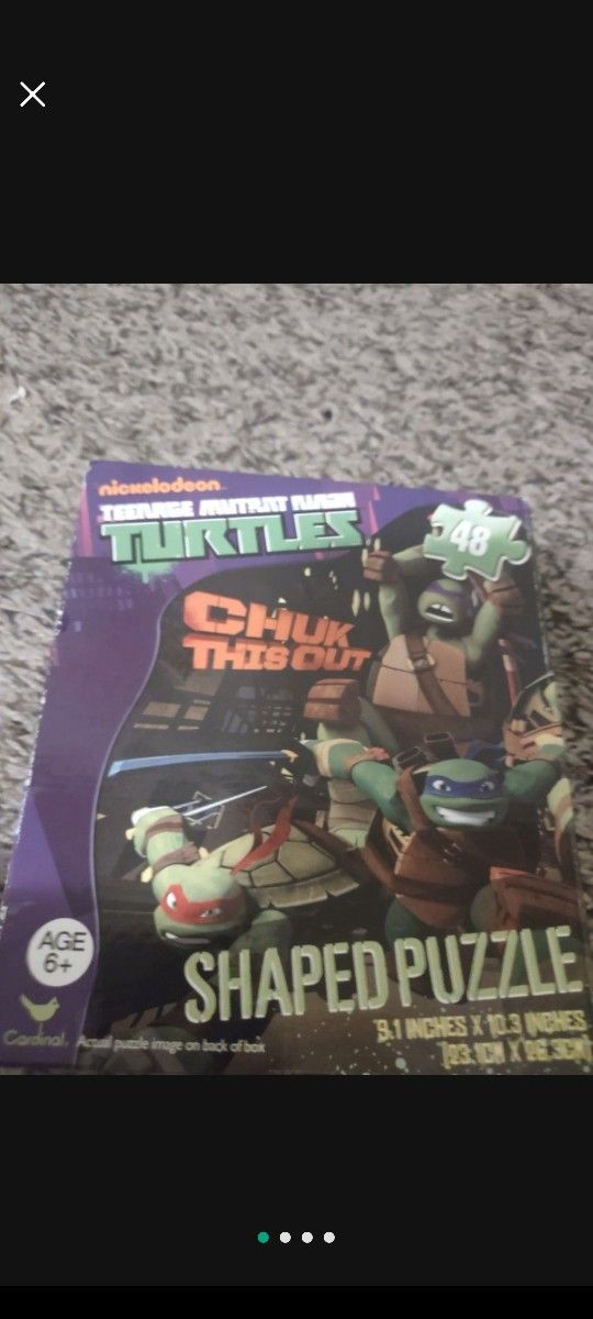 Brand New Teenage Mutant Ninja Turtles Chuck This Out Shaped Puzzle Set