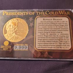 Ronald Reagan American Mint Coin President's  of the Cold War
