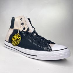 New Converse CTAS Hi UV Black Egret Sneakers. Kids Size 13