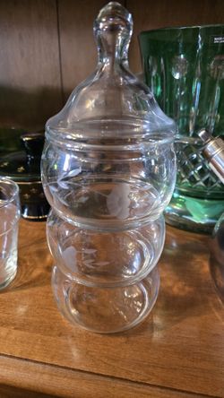 Juego De 3 Van Apilada Con Una Tapa De Princess House 