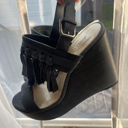 Jimmy Choo Suede wedge sandals 42