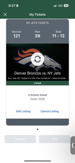 Jets V Broncos Game