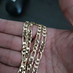 14k Gold Filled Figaro Chain 3MM 24"