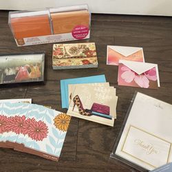 Stationary note cards and printer paper collections