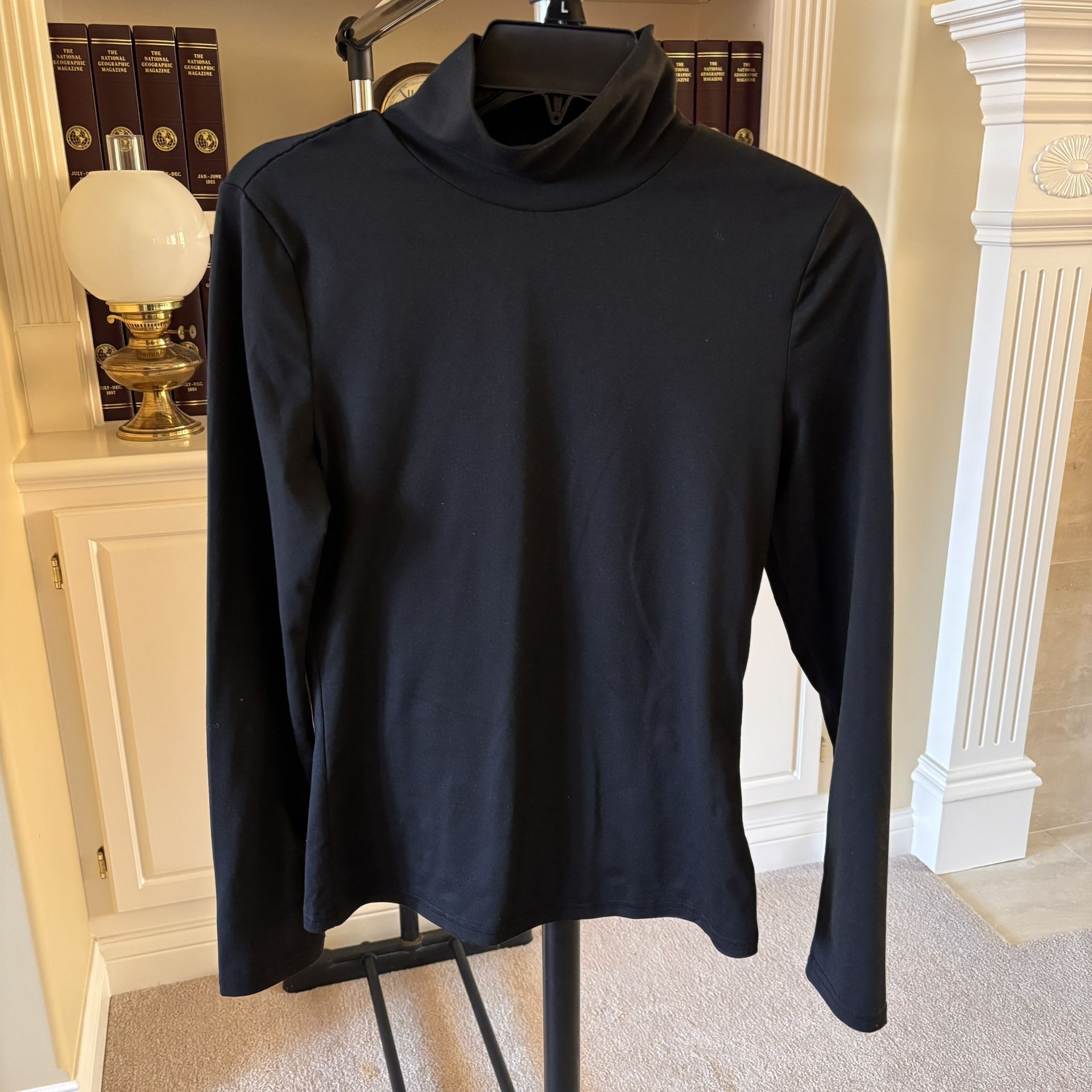 SHEIN Women's Black Turtleneck Shirt Small