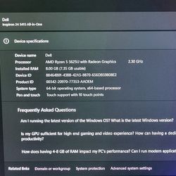 Dell

Inspiron 24 5415 All-in-One