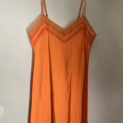 NWOT Yellow/Gray/Pink/Orange Lace Cami Pajama Night Dress/Slip Dress -Sizes M/L
