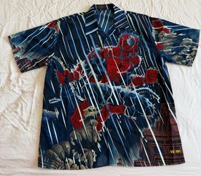 Spider Man Vintage Button Shirt