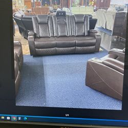Three Pieces, Power Recliner, Sofa, Loveseat, And Chair