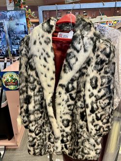 Vintage Leopard Print Coat