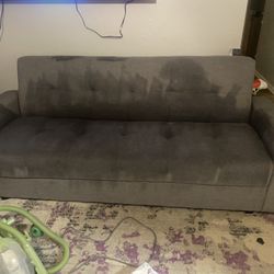 Gray Click Clack Futon Sofa