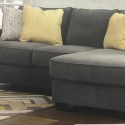 Gray Sectional Movable Chaise