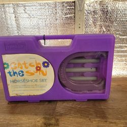 I Bought This HORSESHOE SET game. I Never Used It. Its Heavy Duty.   Im Asking $20.00 Bucks 