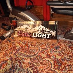 25"×12" Coors Light Frost Brewed Beer Mirror