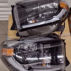 18-21 Toyota Tundra Sr/Sr5 Led DRL Switch Back Headlights Luces Micas Faros 
