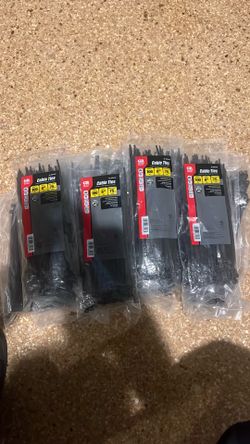 1500‑Count GB Gardner Bender Cable Ties – 8” 75lb UV‑Resistant Bulk Lot (New)